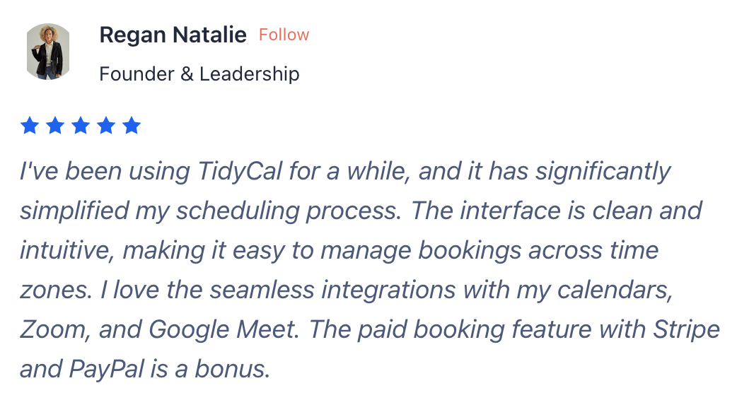 Client review