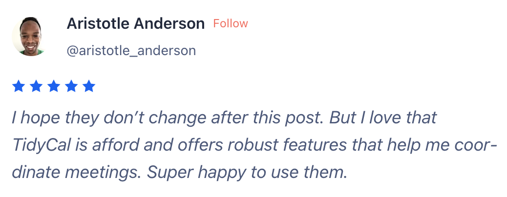 Client review